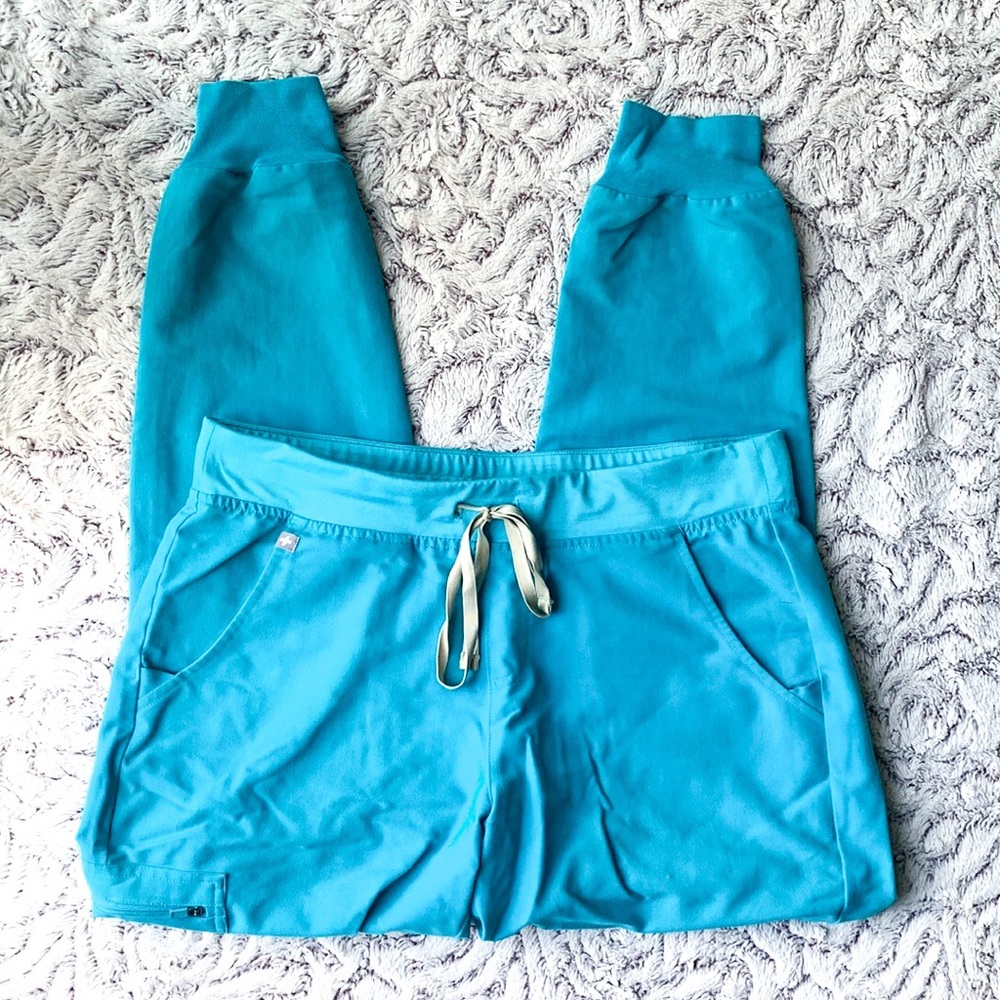 Figs Teal Zamora Jogger Scrub Pants ☆